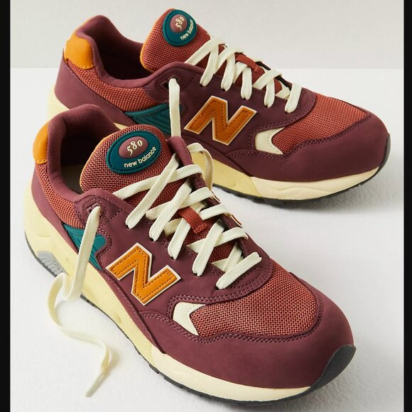 New Balance Shoes - New Balance Burgundy Suede Sneakers